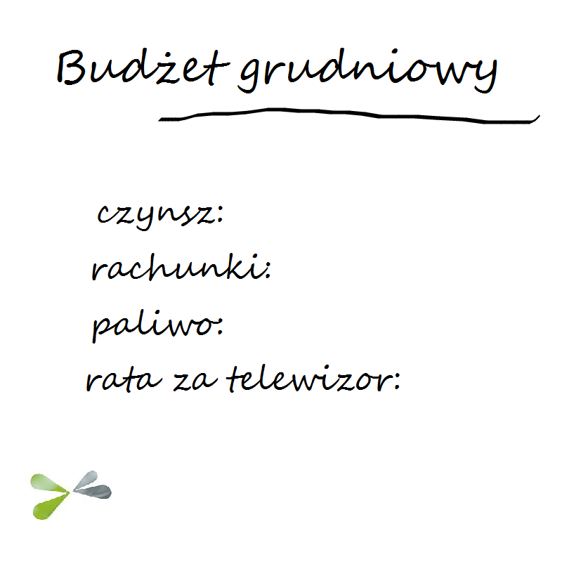 budzet grudniowy